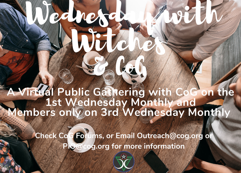 Wednesday with Witches (Members & Friends of CoG only)